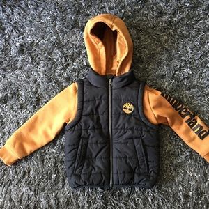 Little boys Timberland puffer jacket